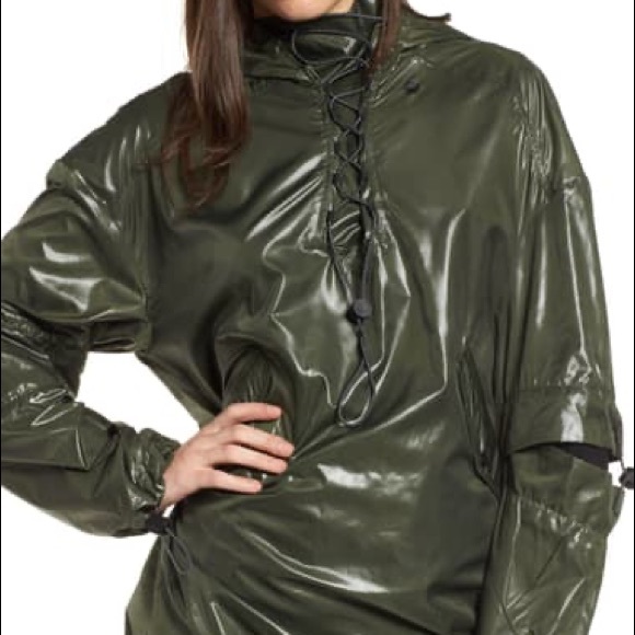 IVY PARK Jackets & Blazers - IVY PARK Hi Shine Lace-Up Jacket